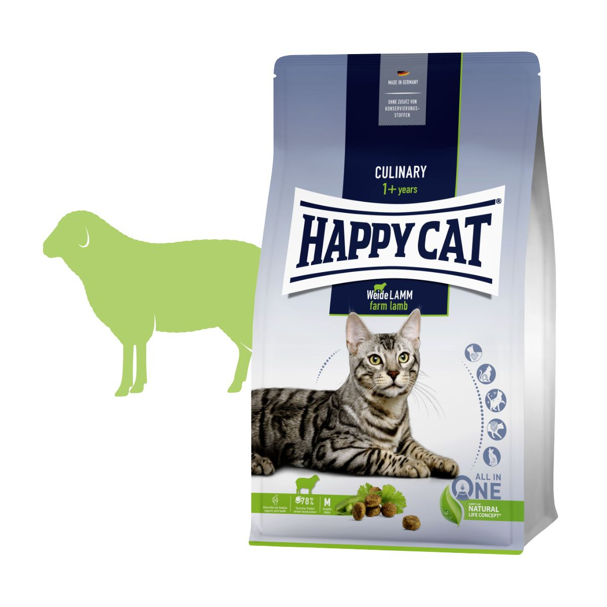 Happy Cat Culinary Weide-Lamm / miel 1,3 kg
