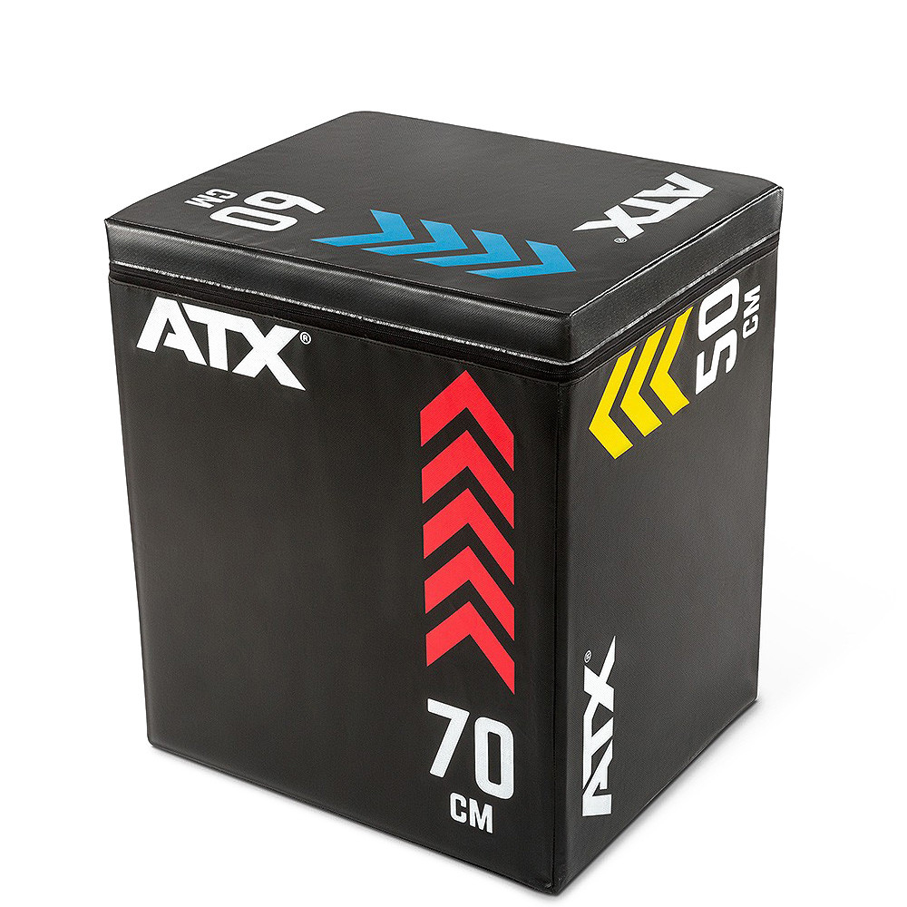Plyometrický pěnový blok ATX Soft PlyoBox 50 x 60 x 70 cm pro funkční trénink