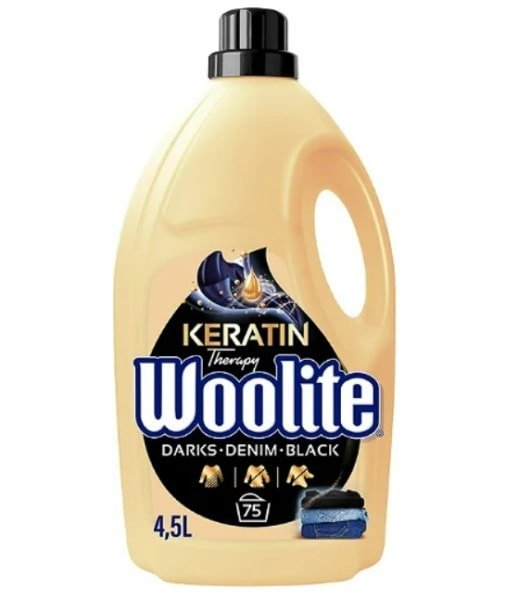 Woolite Keratin Therapy Dark, denim, laundry gel with keratin 4.5 l = 75 PD