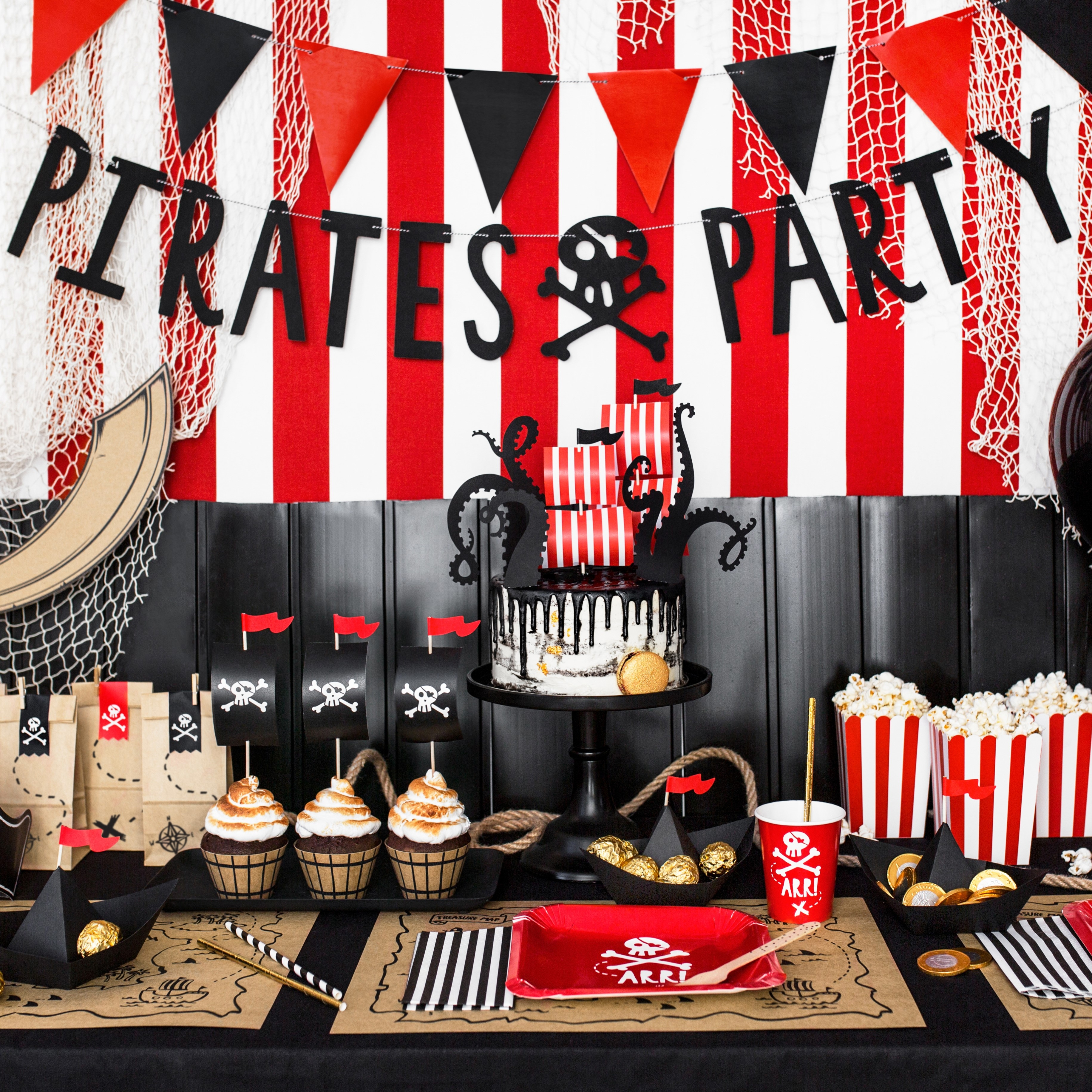 Pirate Party Banner 100x14cm