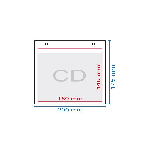 Kuplamuovinen CD-kotelo, 195 x 175 mm, (175 x 165)