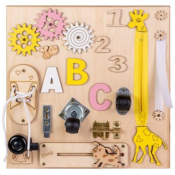 Wooden Activity Board for Girls - small