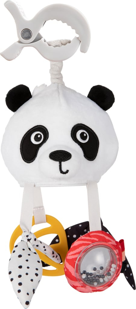 Canpol babies Senzorická závesná cestovná hračka Panda s klipom BabiesBoo