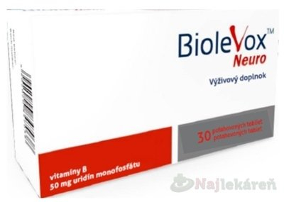 BIOLEVOX Neuro s kyselinou listovou a vitamínom B, 30tbl