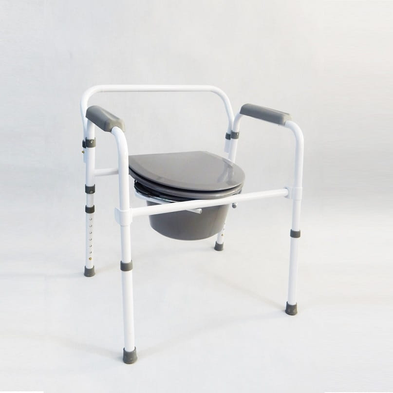 Folding toilet chair with quick connectors up to 135 kg TGR-R KT-S 618 Timago
