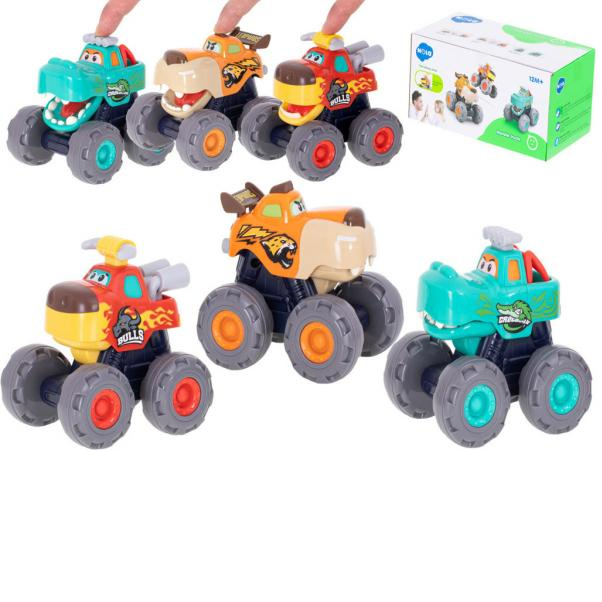 Huile Toys KIK KX5593 Set of Monster Truck Toy Cars 3 pcs