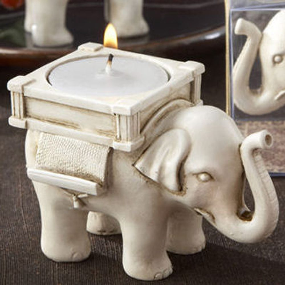 Popron.cz Elephant candlestick - for luck
