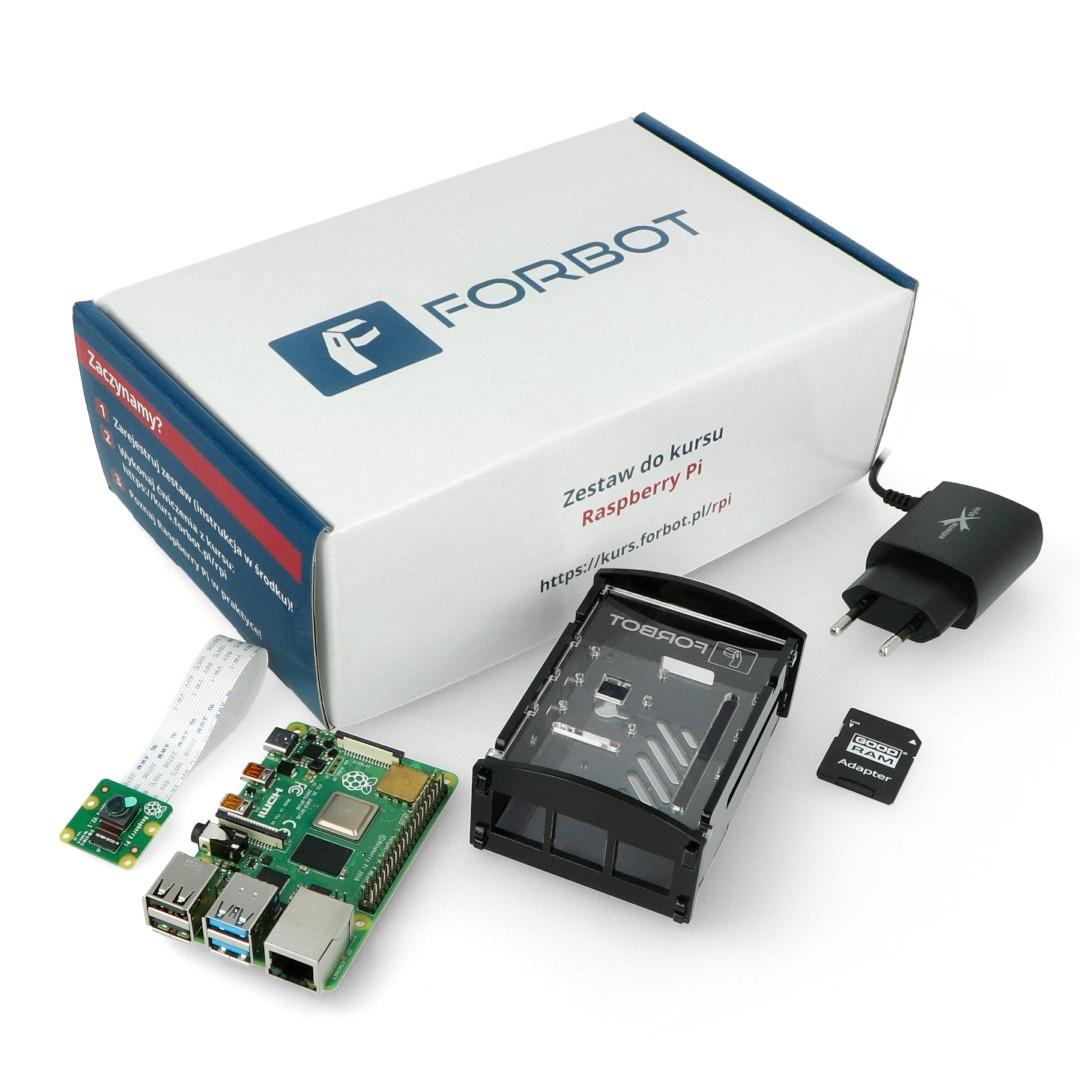 FORBOT - vzdelávací balíček s Raspberry Pi 4B 4GB + 32GB microSD + online kurz
