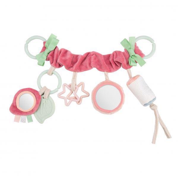 Canpol Babies plyšová hračka na kočík Pastel Friends ružová