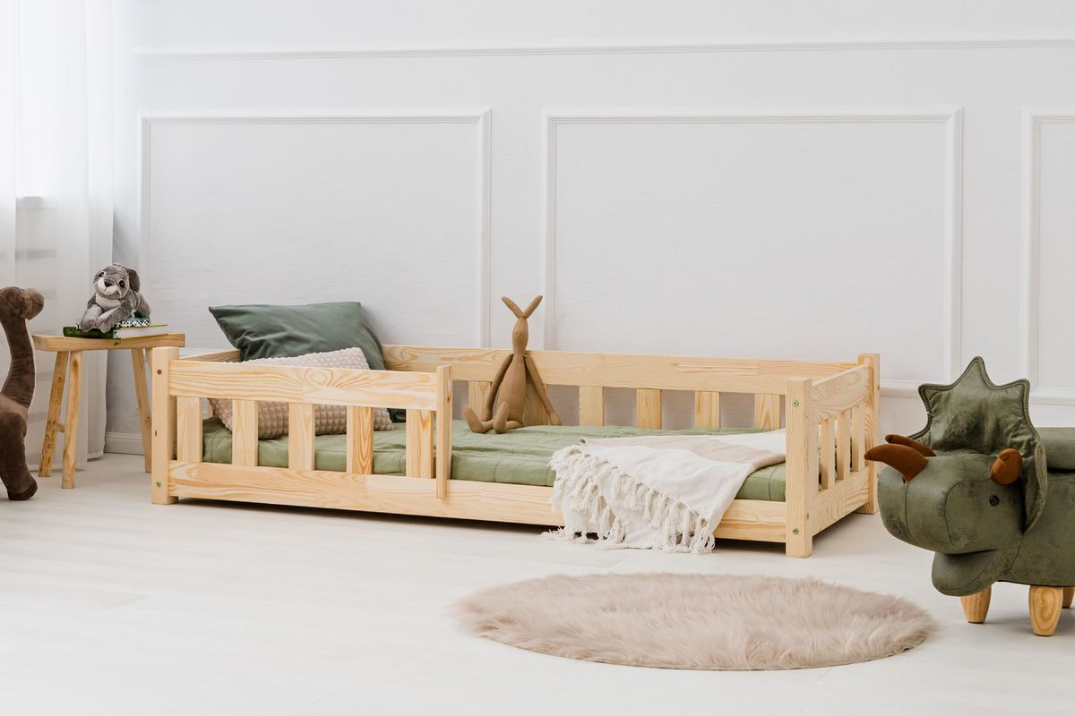 Detská postel Mila Raily s ochranným zábradlom - 200x90 cm