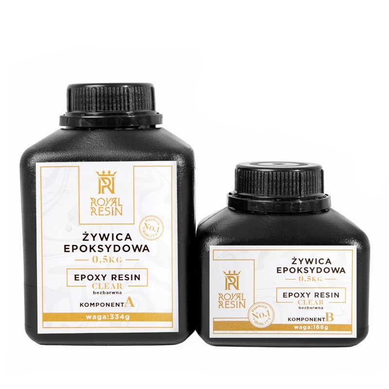 Epoxyharz Royal Resin Clear 0,5 kg - für das laminieren - farblos