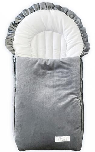 Dreamy Grey Velvet District Sleeping Bag for Kids Size: XS
