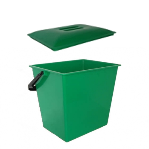 Square Bucket with Lid 15l