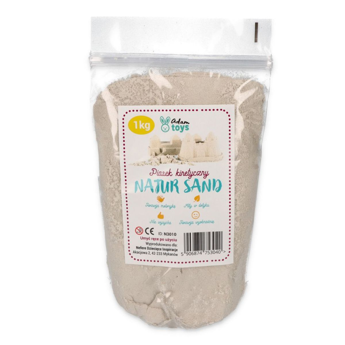 Kinetiskt sand NaturSand 1 kg