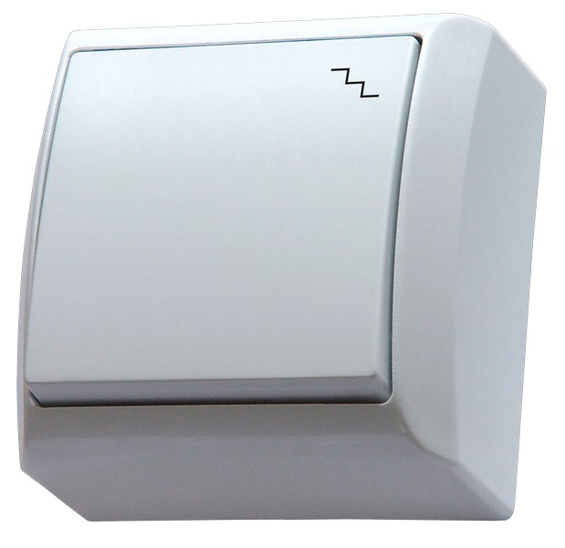 Staircase switch, surface mount, white color