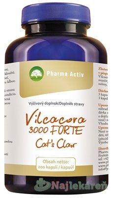 Pharma Activ Vilcacora 3000 Forte Cat´s Claw 200 kapslí