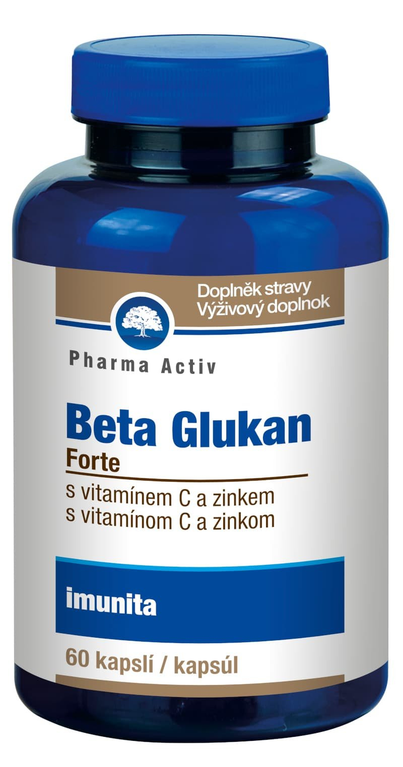 Pharma Activ BETA GLUKÁN Forte s vitamínom C a zinkom 60 kapsúl