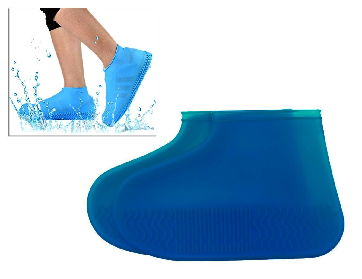 Silicone protective shoe covers size 40-44 blue (APT)