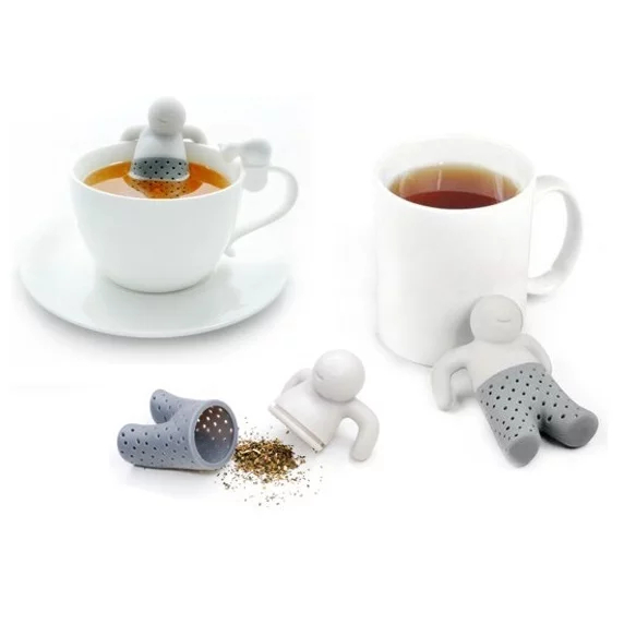 Popron.cz Siliconen zeef voor losse thee - mannetje