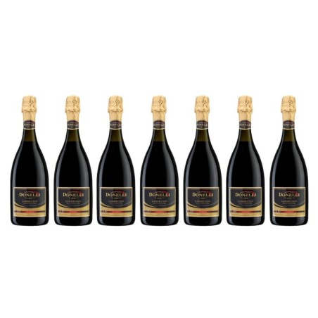 Set Vin Spumant Rosu Lambrusco IGT Emilia Donelli, 7 Sticle x 0.75 l...
