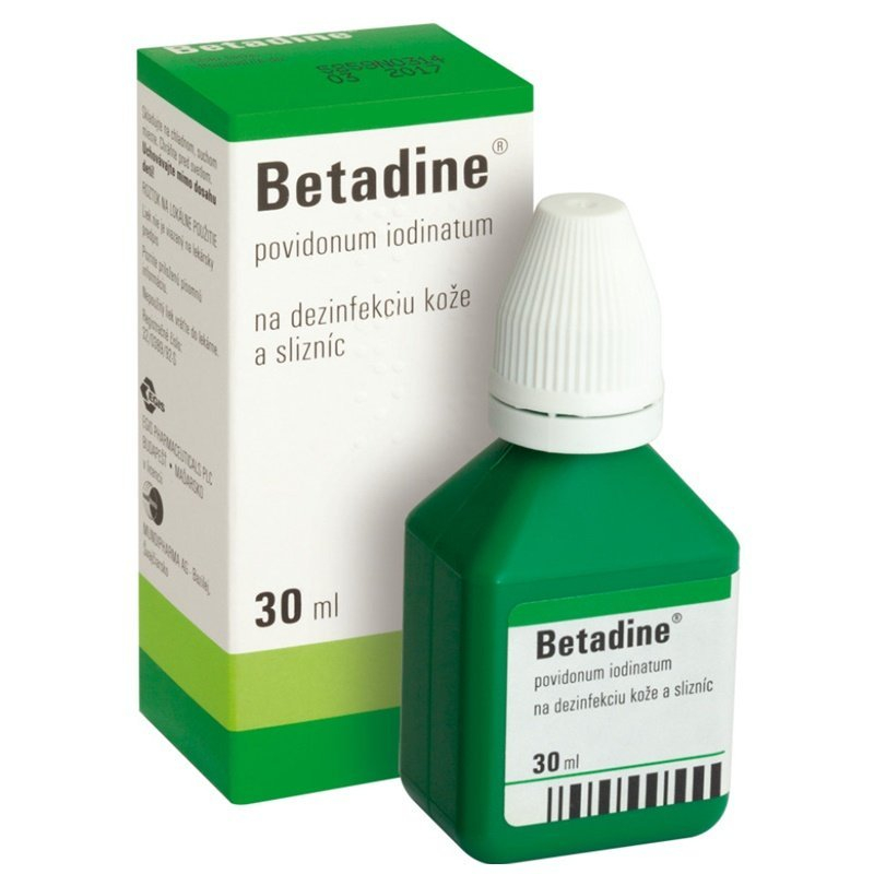 Betadine dezinfekčný roztok 100 mg/ml sol.der.1 x 30 ml