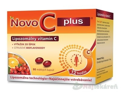 Novo C PLUS Lipozomálny vitamín C 90 mäkkých kapsúl