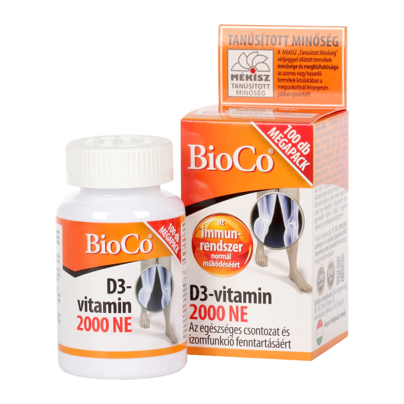 Bioco D3-vitamin 2000NE 100 db