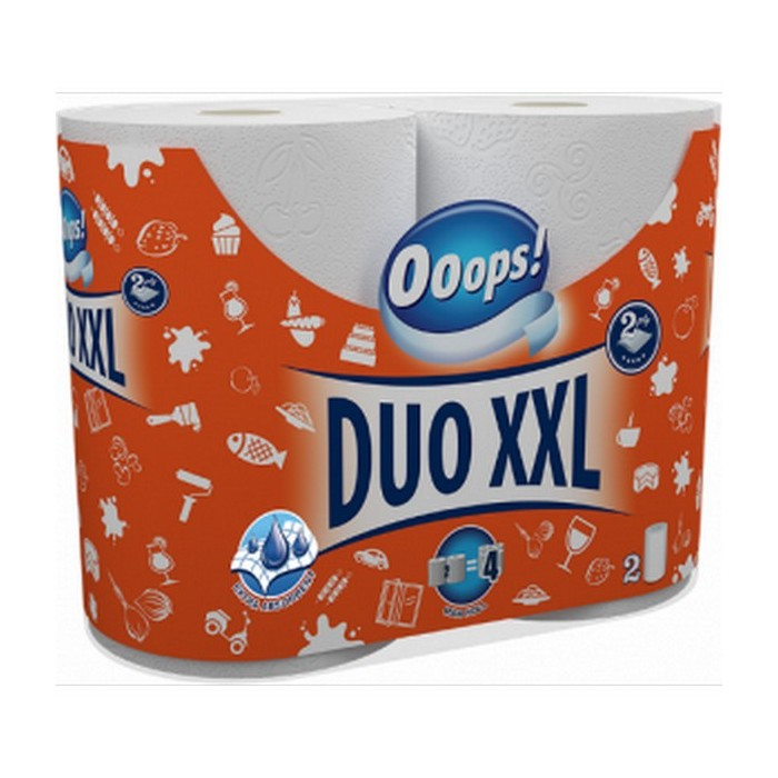 OOOPS KITCHEN TOWELS DUO XXL 2 RLS 2 LAYERS