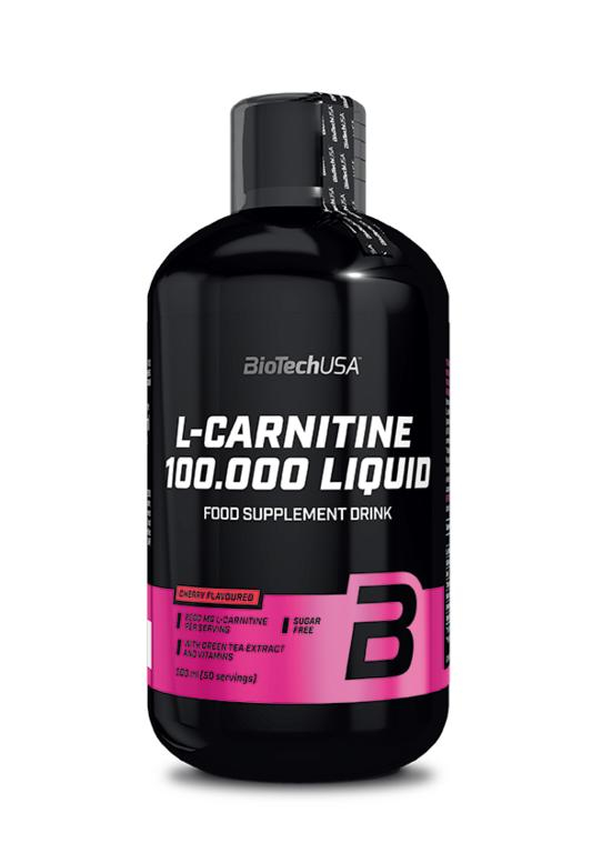 BioTech USA L-Carnitine Liquid 100.000 500 ml jablko