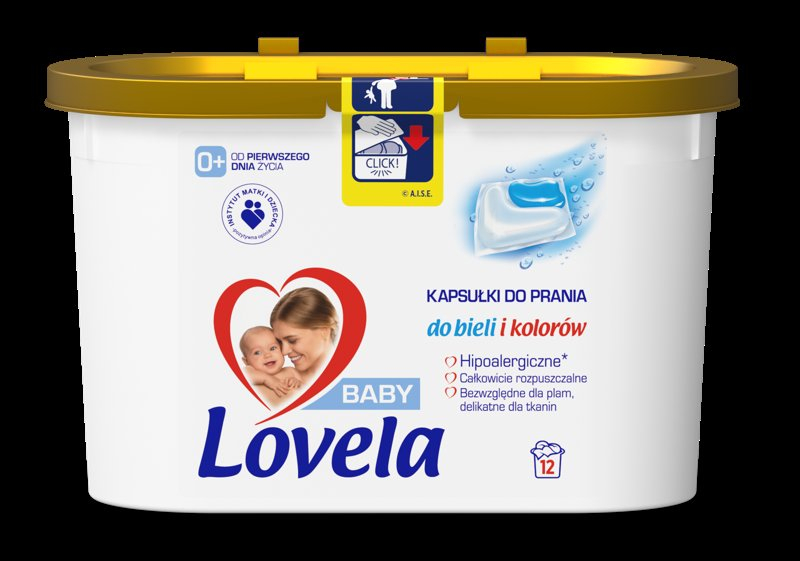 Prací prostředek Lovela Baby gelové kapsle na praní 12 ks