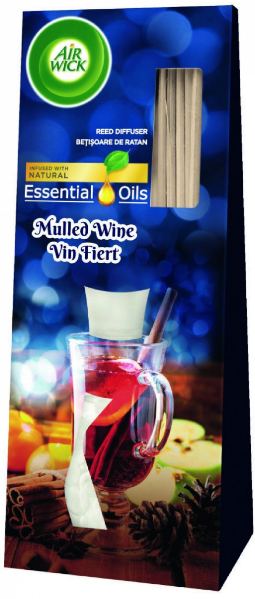 AIR WICK Essential Oils Mulled Wine, bățuri parfumate 30 ml