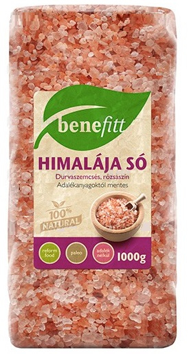 Benefitt Himalájska soľ ružová hrubozrnná (1000g)