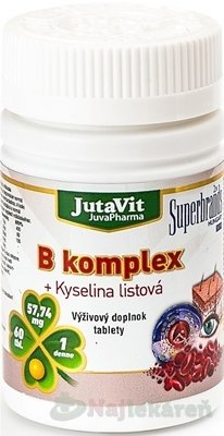JutaVit B-komplex + kyselina listová 60 tabliet