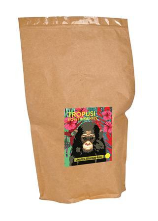 Coffee, roasted, whole bean, 1000 g, CAFE FREI 'Tropical Decaffeinated', Hungarian description