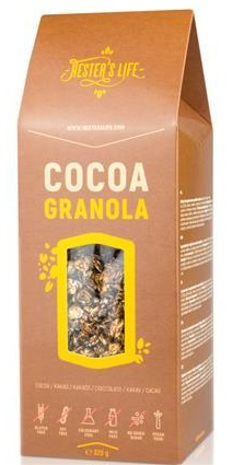 Hester´s Life Bezlepková granola kakaová bez pridaného cukru 320 g