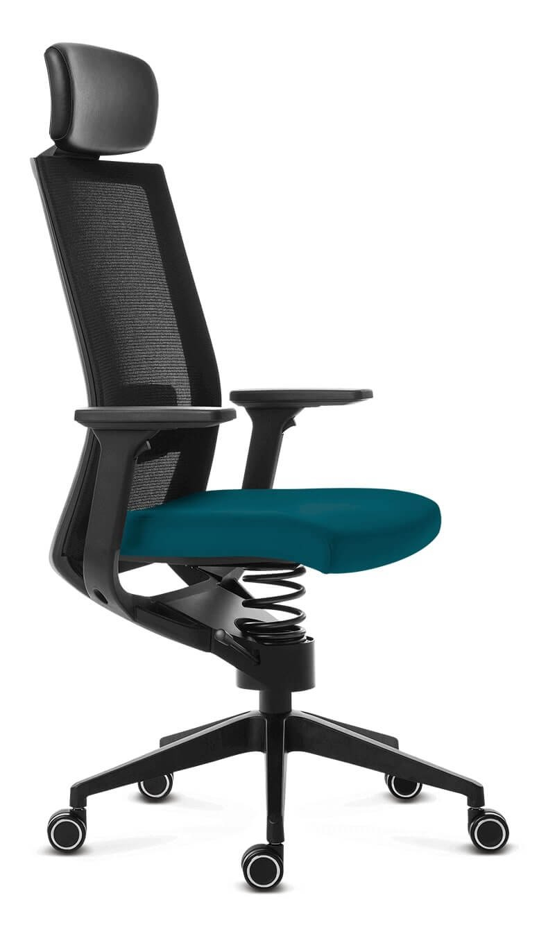 Healthcare Office Chair Adaptic EVORA + Petrol