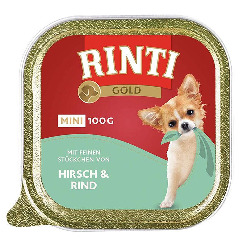 Rinti Gold Mini Adult konzerv szarvas és marha 100 g