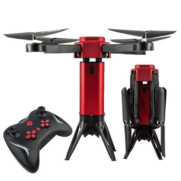 Skládací dron Tower s HD FPV kamerou a senzory proti nárazu červený RCobchod - RC_64551
