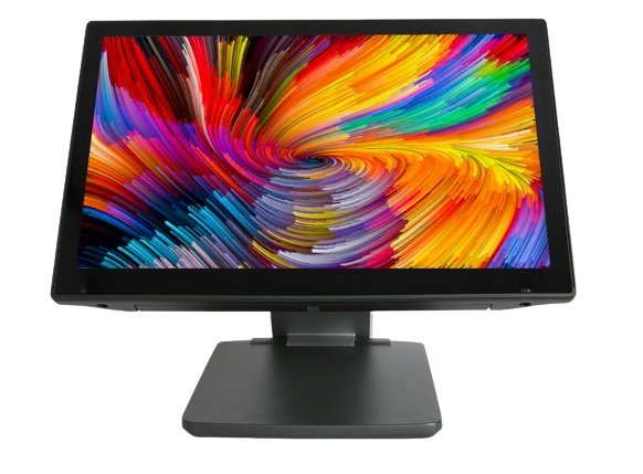 Dotykový monitor FEC XM-3015W 15,6" LED LCD, PCAP, USB, VGA/HDMI, bez rámčeka, stojan XPPC, čierno-strieborný