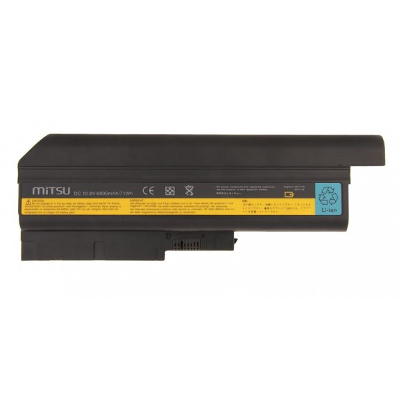 kompatibilní 92P1132 baterie Mitsu 6600 mAh (71 Wh), 9 článků Li-Ion 10.8V (11.1V) (6600mAh)