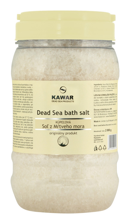 KAWAR Koupelová sůl z Mrtvého moře 2000g