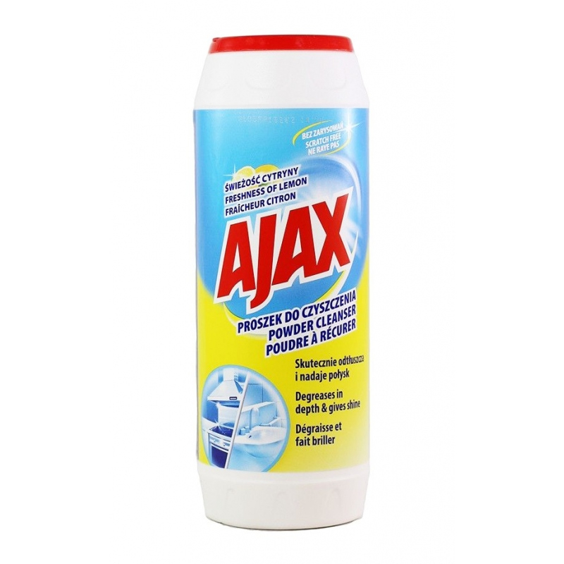 Čistiaca soľ Ajax - Citrón - 450 gramov
