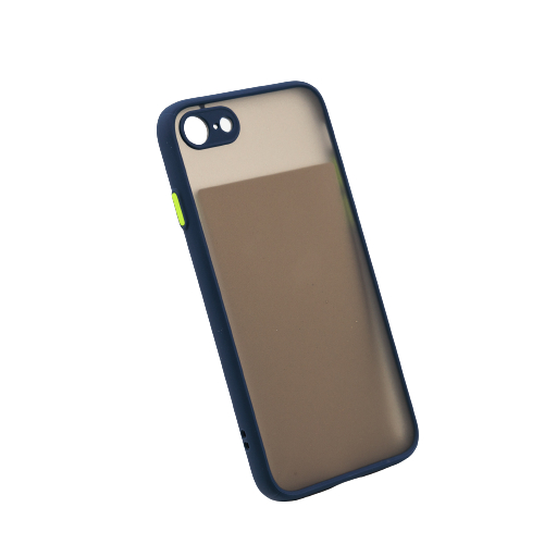 Kvalitný TPU obal matný pre iPhone - modrá Model iPhone: iPhone 8, 7, SE (2020)