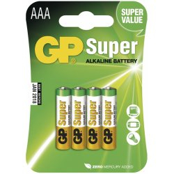 GP batteries Alkalické batérie GP super 1,5V AA(cena za 4ks)