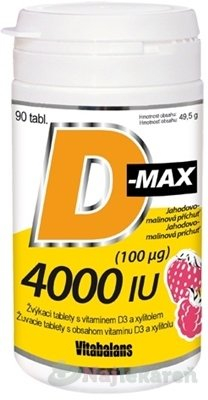 Vitabalans D-max 4000 IU 90 chewable tablets