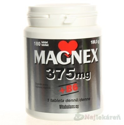 Vitabalans Oy Magnex 375 mg + B6 180 tabliet