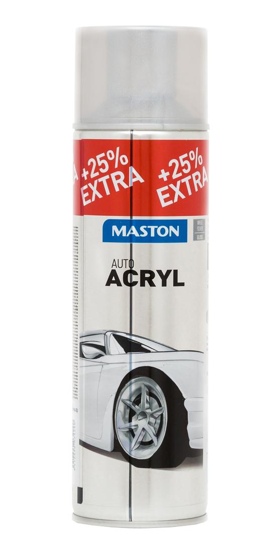 Maston Auto - akrylátový sprej na kola 400 ml stříbrný