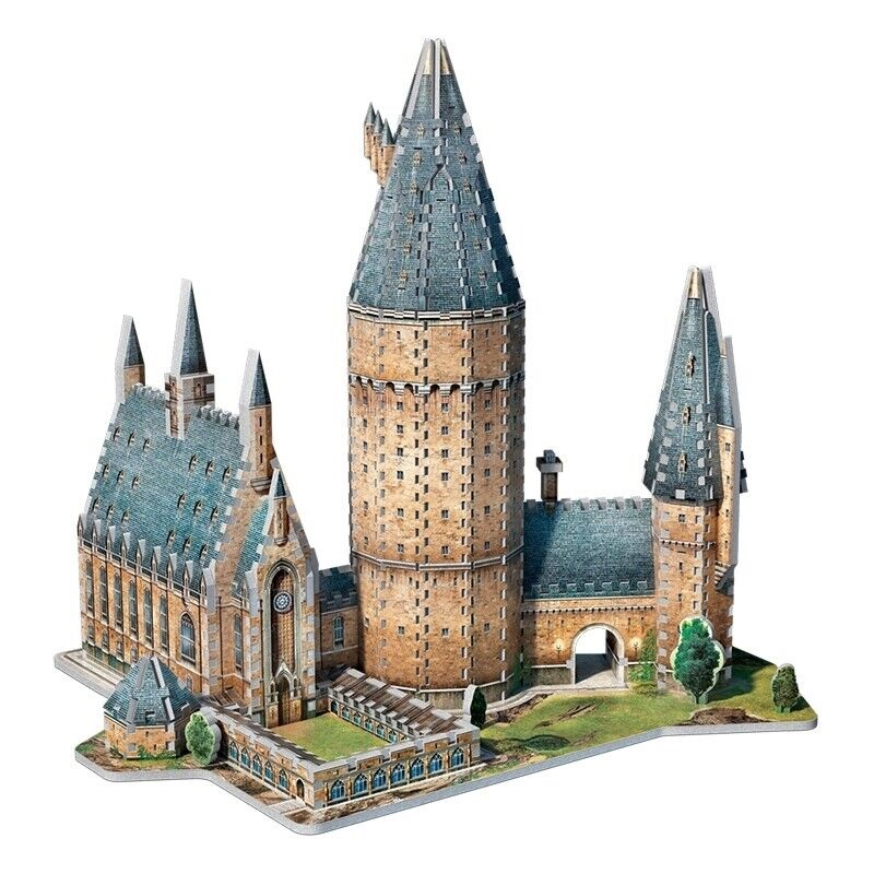 Wrebbit Harry Potter 3D Puzzle: Bradavice - Velký sál, 850 dílků - 50cm