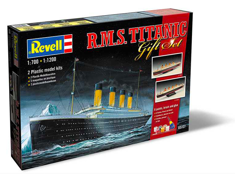Revell Titanic modelo de plástico (1: 700 + 1: 1200)