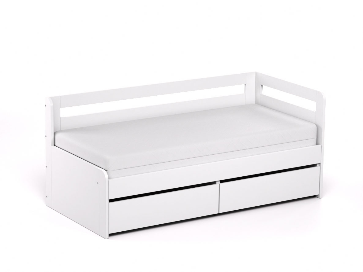 Folding bed REA HOPPIP white